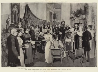 Die königliche Taufe in White Lodge, Richmond Park, Montag, 16. Juli